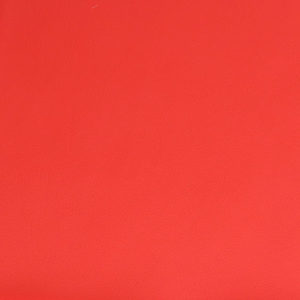  Fußhocker Rot 60x60x36 cm Kunstleder