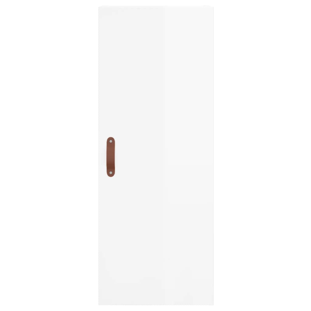  Highboard Hochglanz-Weiß 34,5x34x180 cm Holzwerkstoff