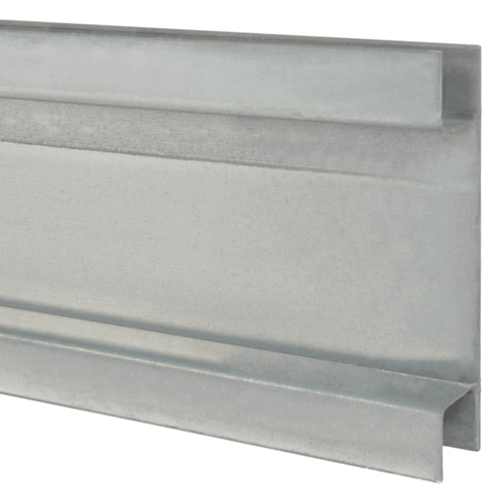   Pfosten für Gabionenzaun Silbern 160 cm Verzinkter Stahl