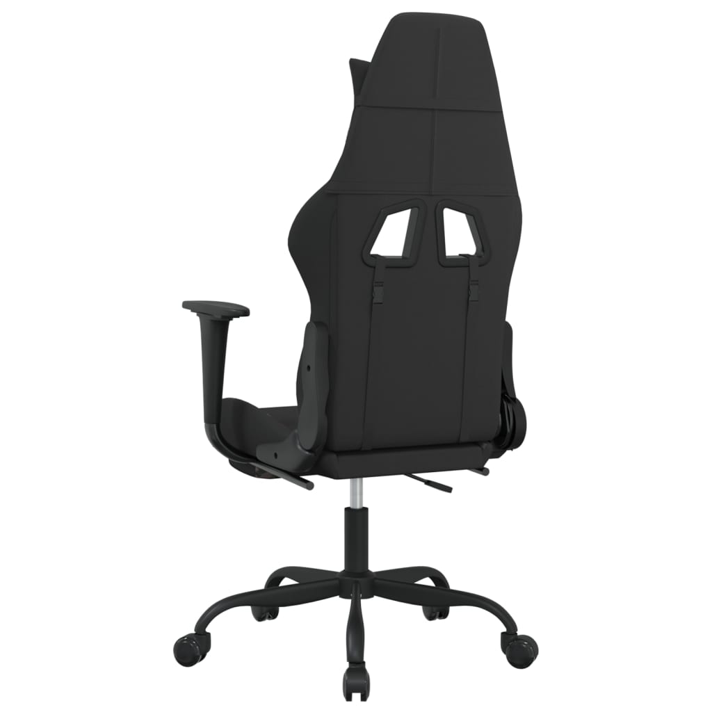  Gaming-Stuhl mit Massage & Fußstütze Schwarz Camouflage Stoff