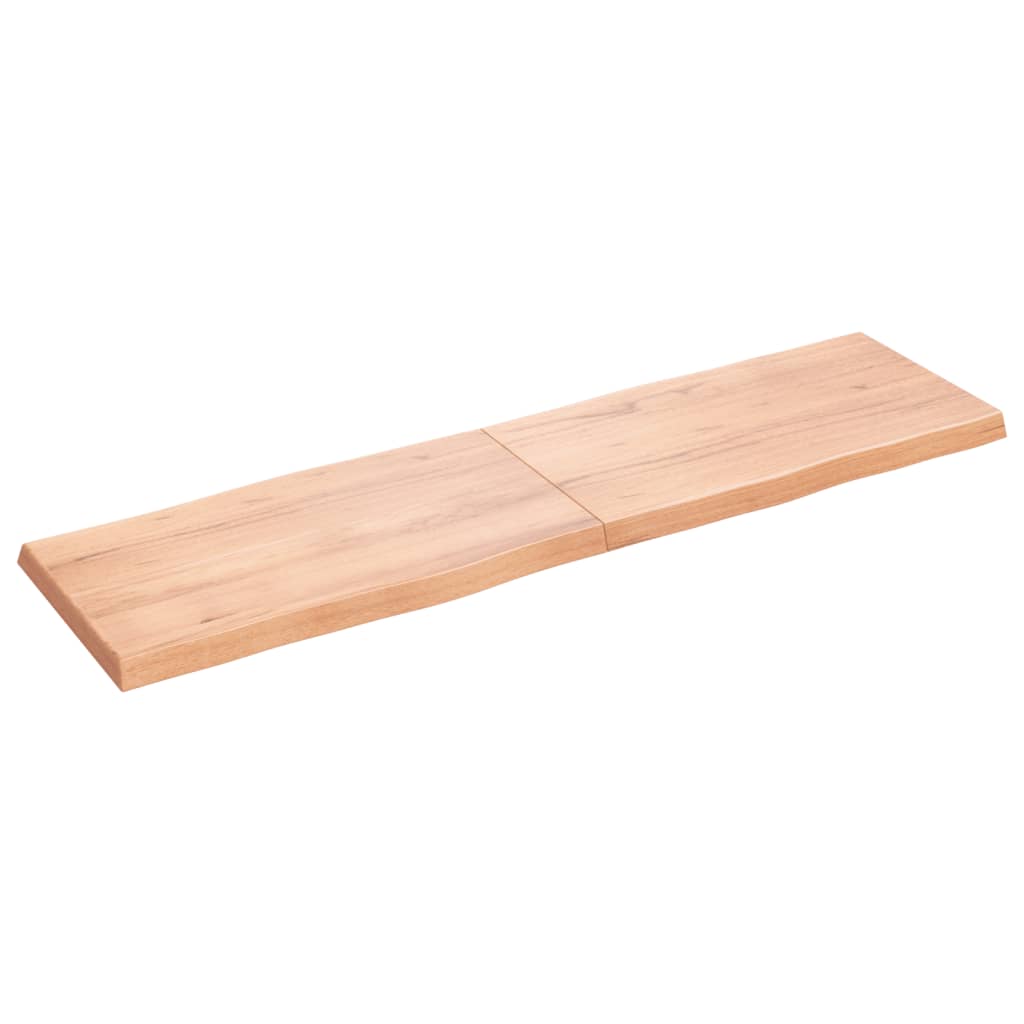  Tischplatte 180x50x(2-6) cm Massivholz Behandelt Baumkante