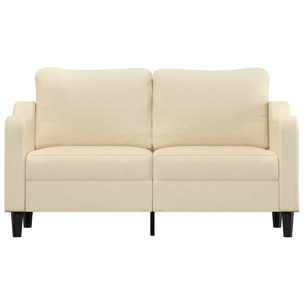  2-Sitzer-Sofa Creme 140 cm Stoff