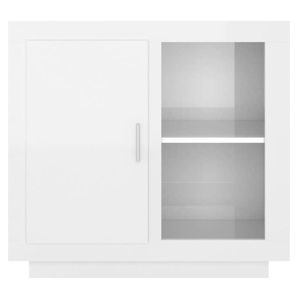  Sideboard Hochglanz-Weiß 80x40x75 cm