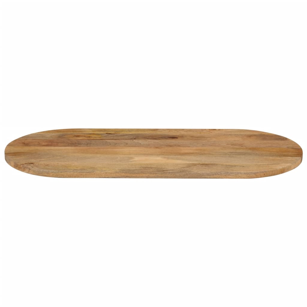 Tischplatte 120x60x3,8 cm Oval Massivholz Mango