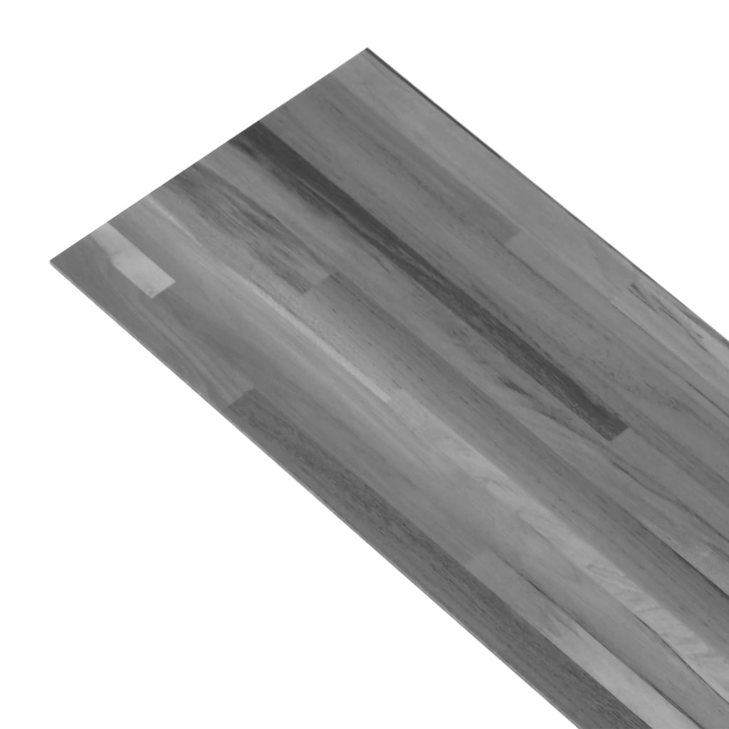  PVC-Fliesen Selbstklebend 2,51 m² 2 mm Gestreift Grau