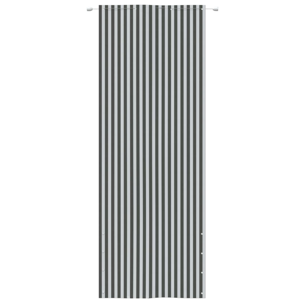  Balkon-Sichtschutz Anthrazit und Weiß 80x240 cm Oxford-Gewebe