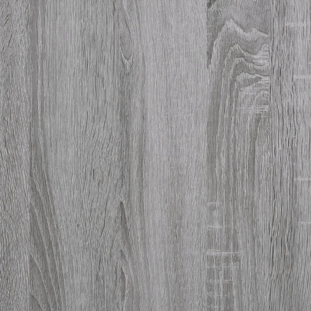  Beistelltisch mit Rollen Grau Sonoma 50x35x55,5cm Holzwerkstoff
