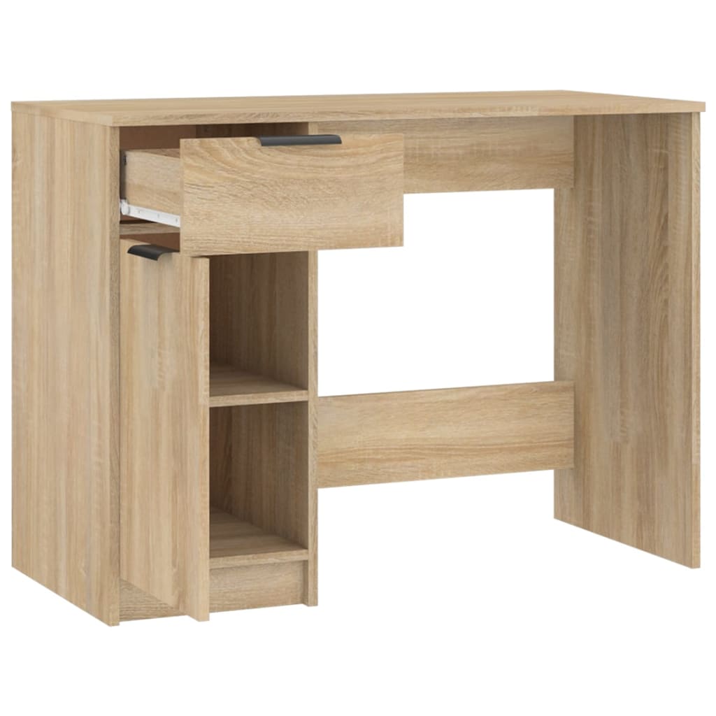  Schreibtisch Sonoma-Eiche 100x50x75 cm Holzwerkstoff