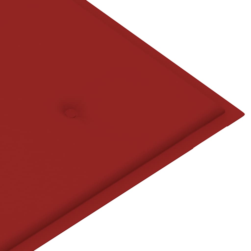  Gartenbank-Auflage Rot 100x50x3 cm Oxford-Gewebe