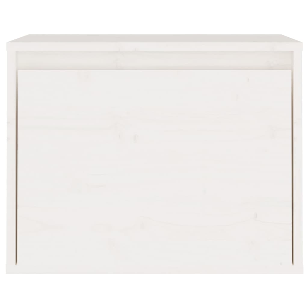  Wandschrank Weiß 45x30x35 cm Massivholz Kiefer