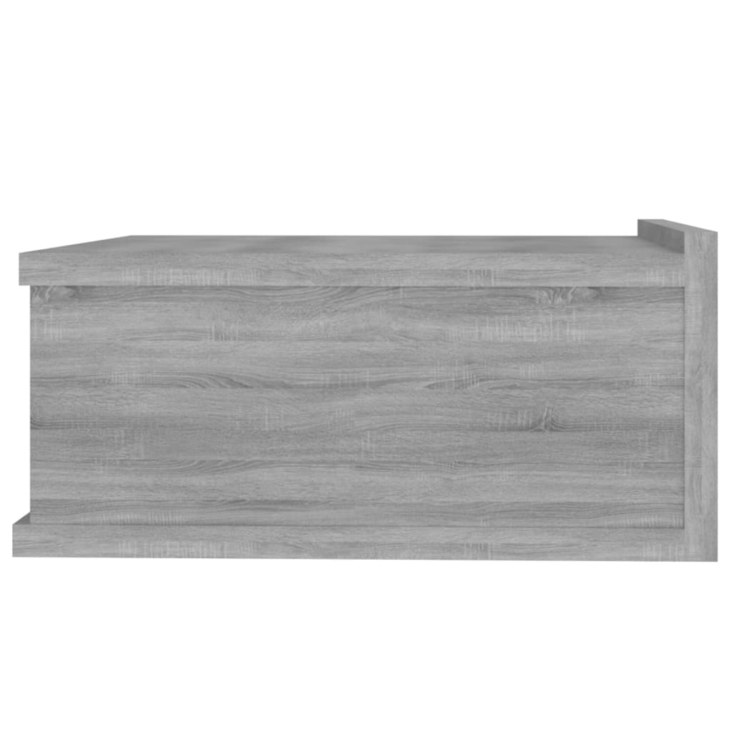  Hängender Nachttisch Grau Sonoma 40x30x15 cm Holzwerkstoff