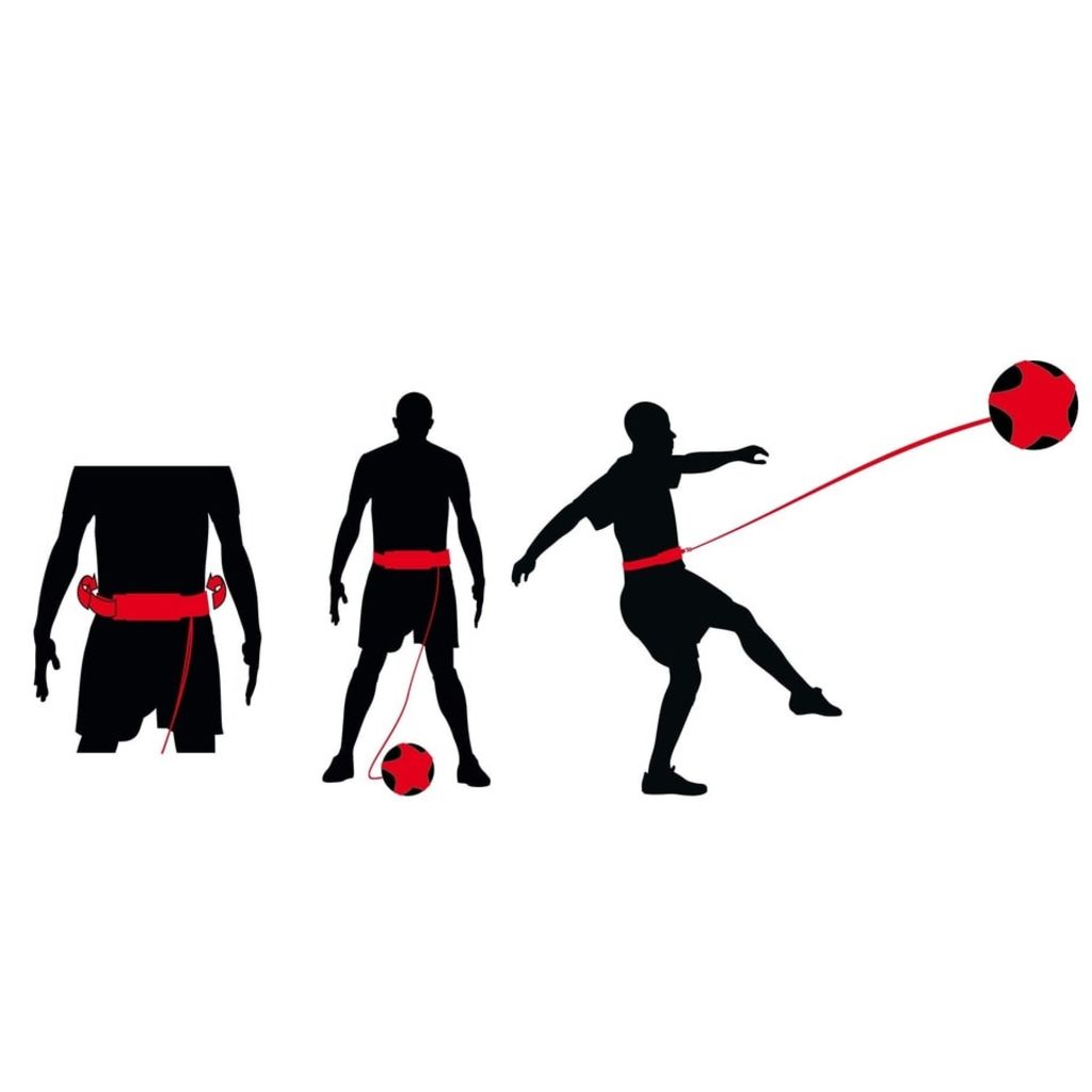 Avento Fußball-Trainingsgerät Schwarz und Rot 