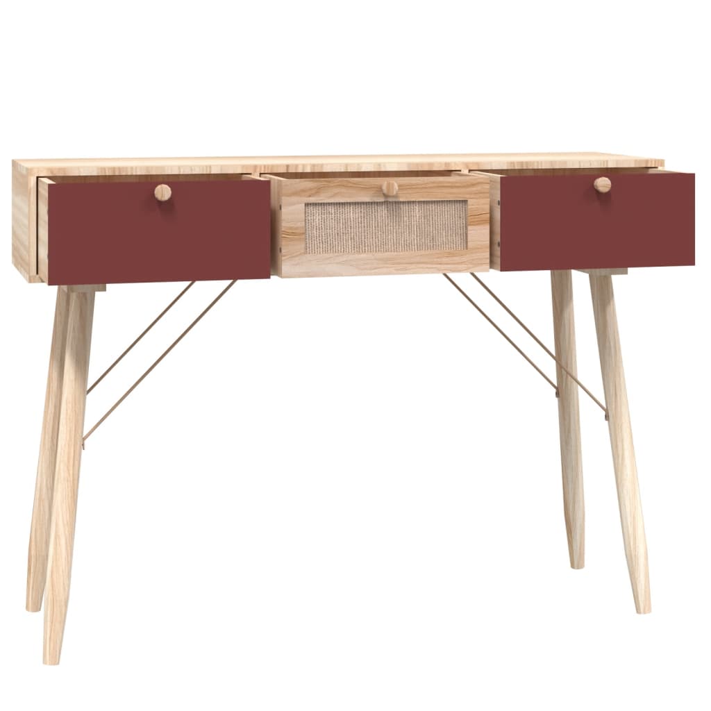  Konsolentisch mit Schubladen 105x30x75 cm Holzwerkstoff