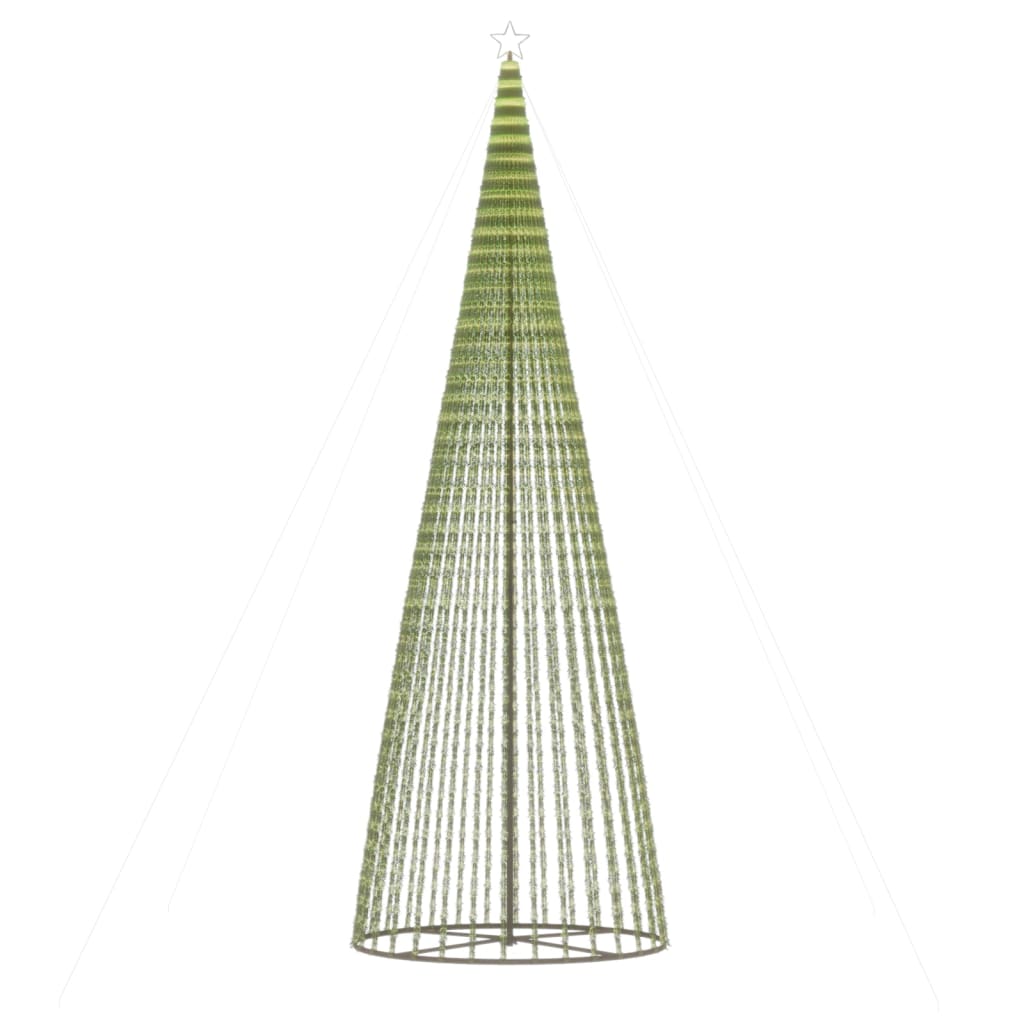  Weihnachtsbaum Kegelform 1544 LEDs Warmweiß 500 cm
