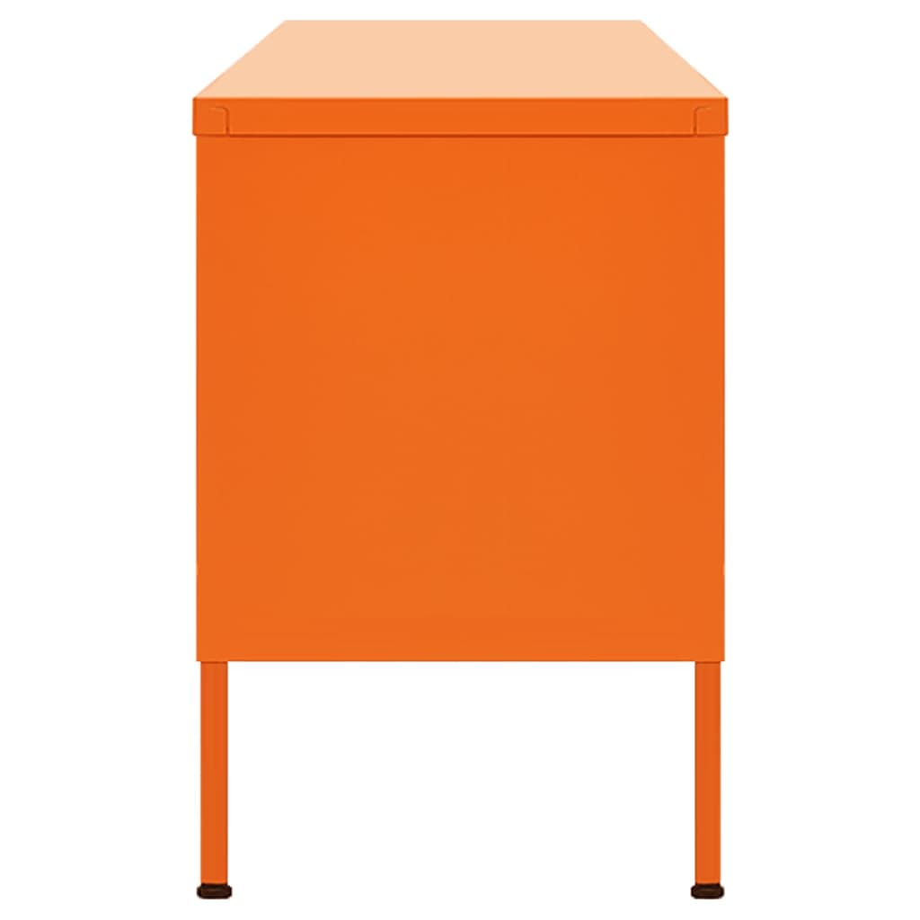  TV-Schrank Orange 105x35x50 cm Stahl    