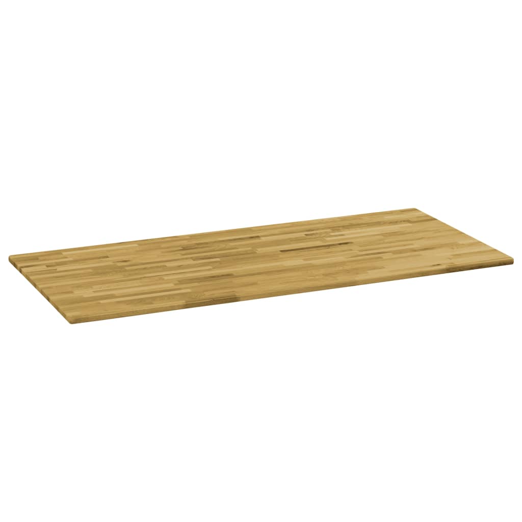  Tischplatte Eichenholz Massiv Rechteckig 23 mm 100 x 60 cm