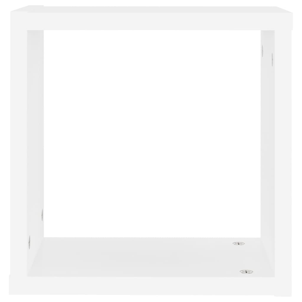  Würfelregale 2 Stk. Weiß 30x15x30 cm
