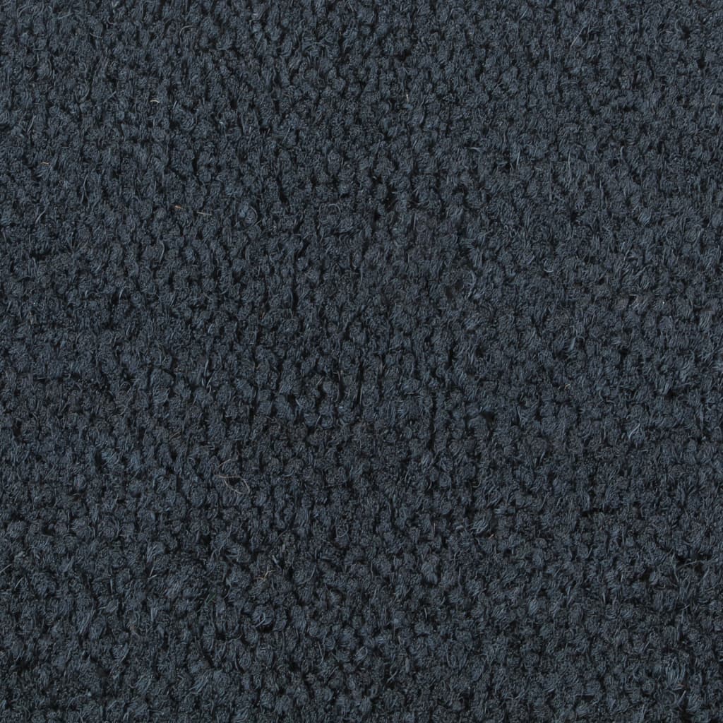  Fußmatte Dunkelgrau Halbrund 40x60 cm Kokosfaser Getuftet