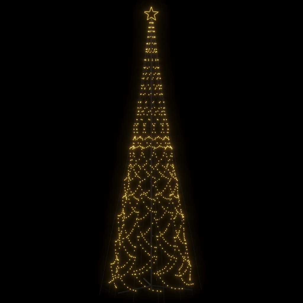  LED-Weihnachtsbaum Kegelform Warmweiß 3000 LEDs 230x800 cm