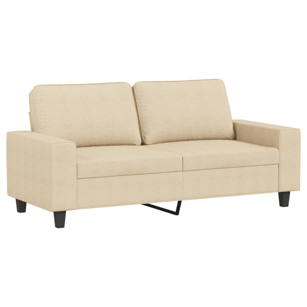  2-Sitzer-Sofa Creme 140 cm Stoff