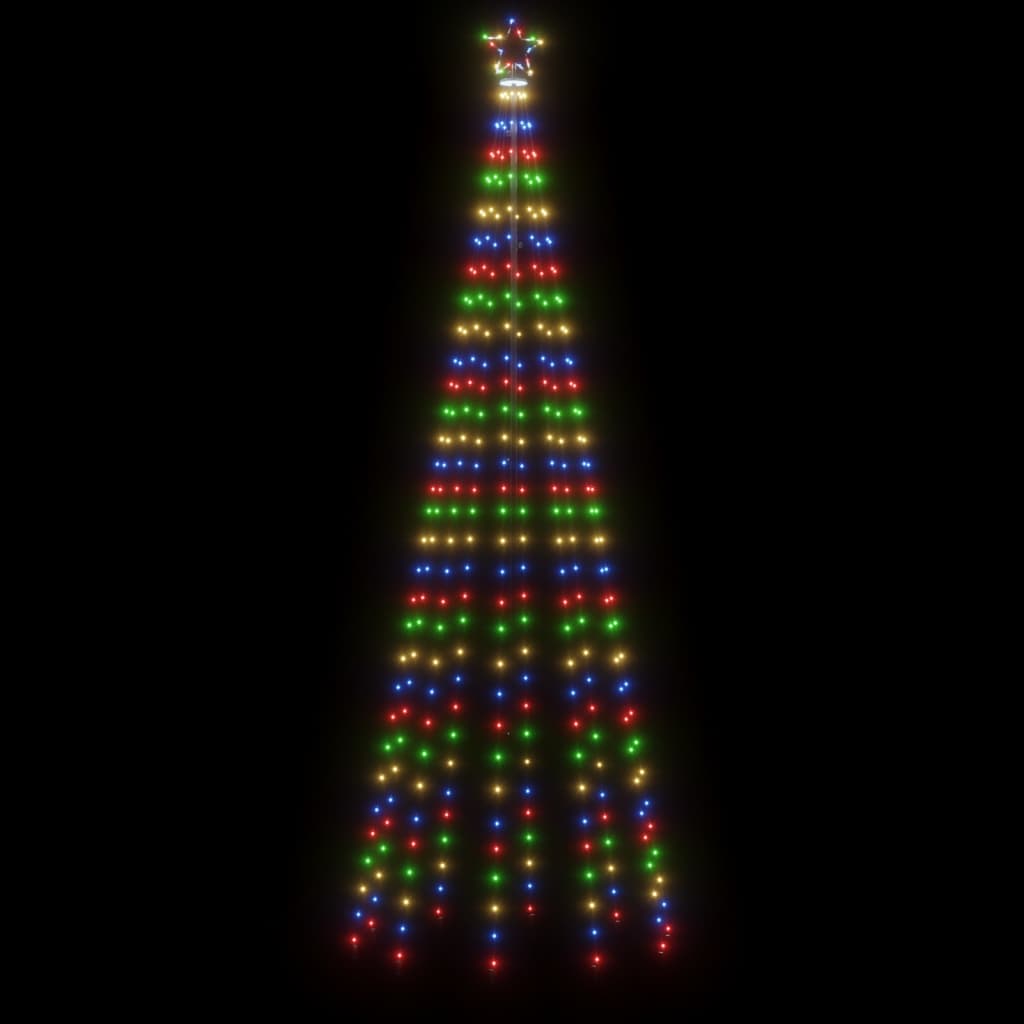  LED-Weihnachtsbaum Kegelform Mehrfarbig 310 LEDs 100x300 cm