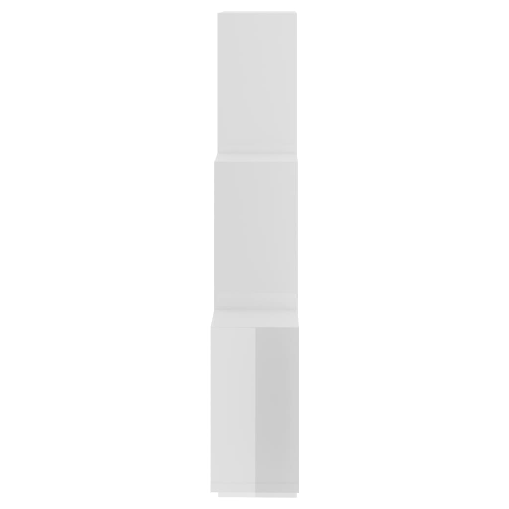  Würfelregal Hochglanz-Weiß 78x15x93 cm Holzwerkstoff
