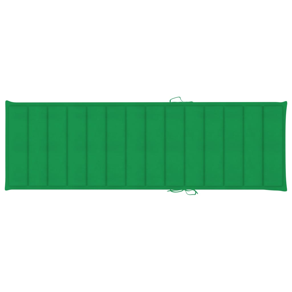  Sonnenliegen-Auflage Grün 200x60x3 cm Oxford-Gewebe