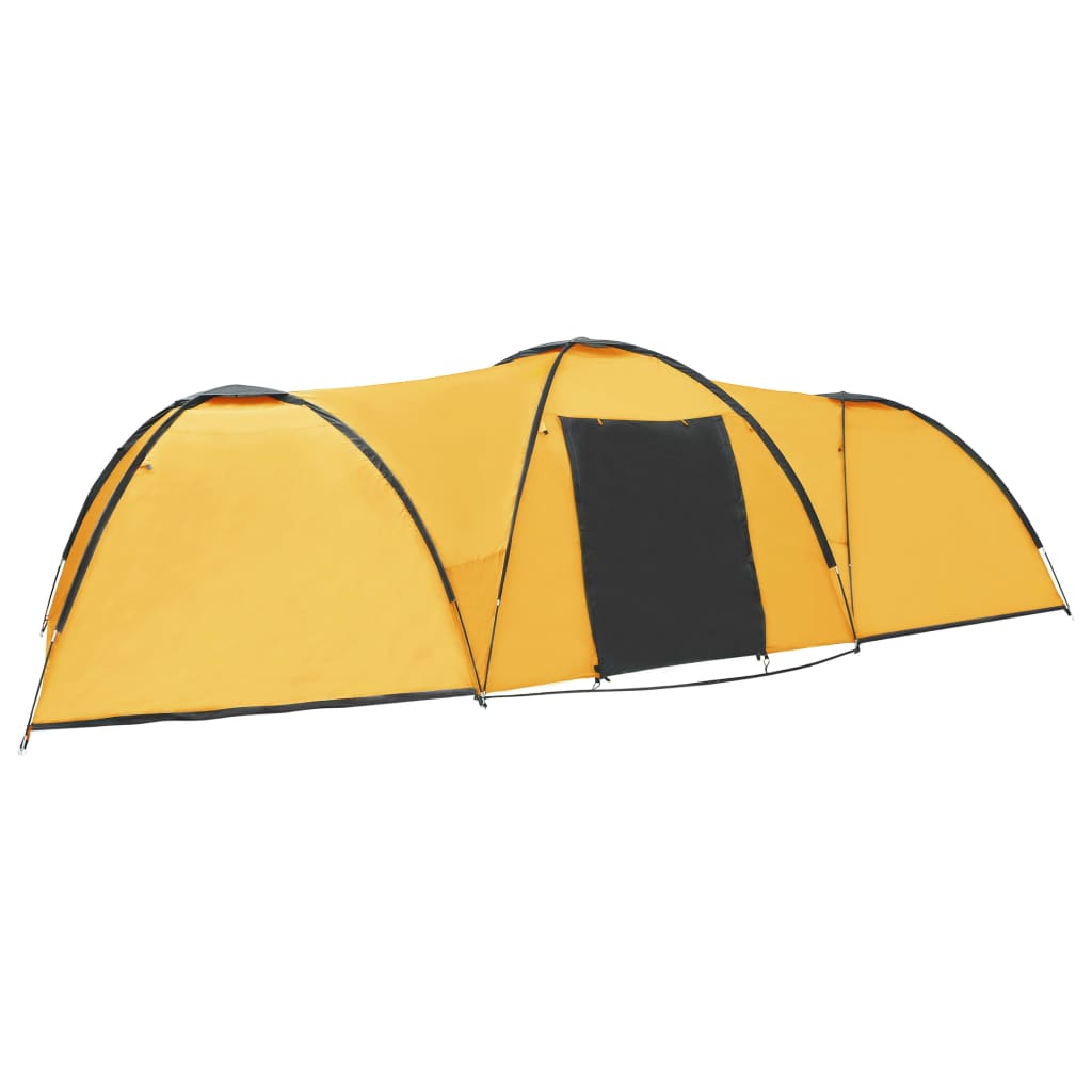  Camping-Zelt Iglu 650x240x190 cm 8 Personen Gelb