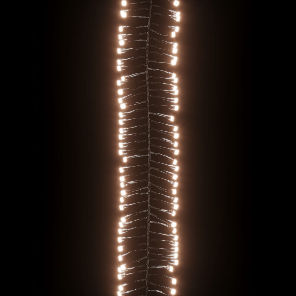  LED-Lichterkette mit 2000 LEDs Warmweiß 17 m PVC