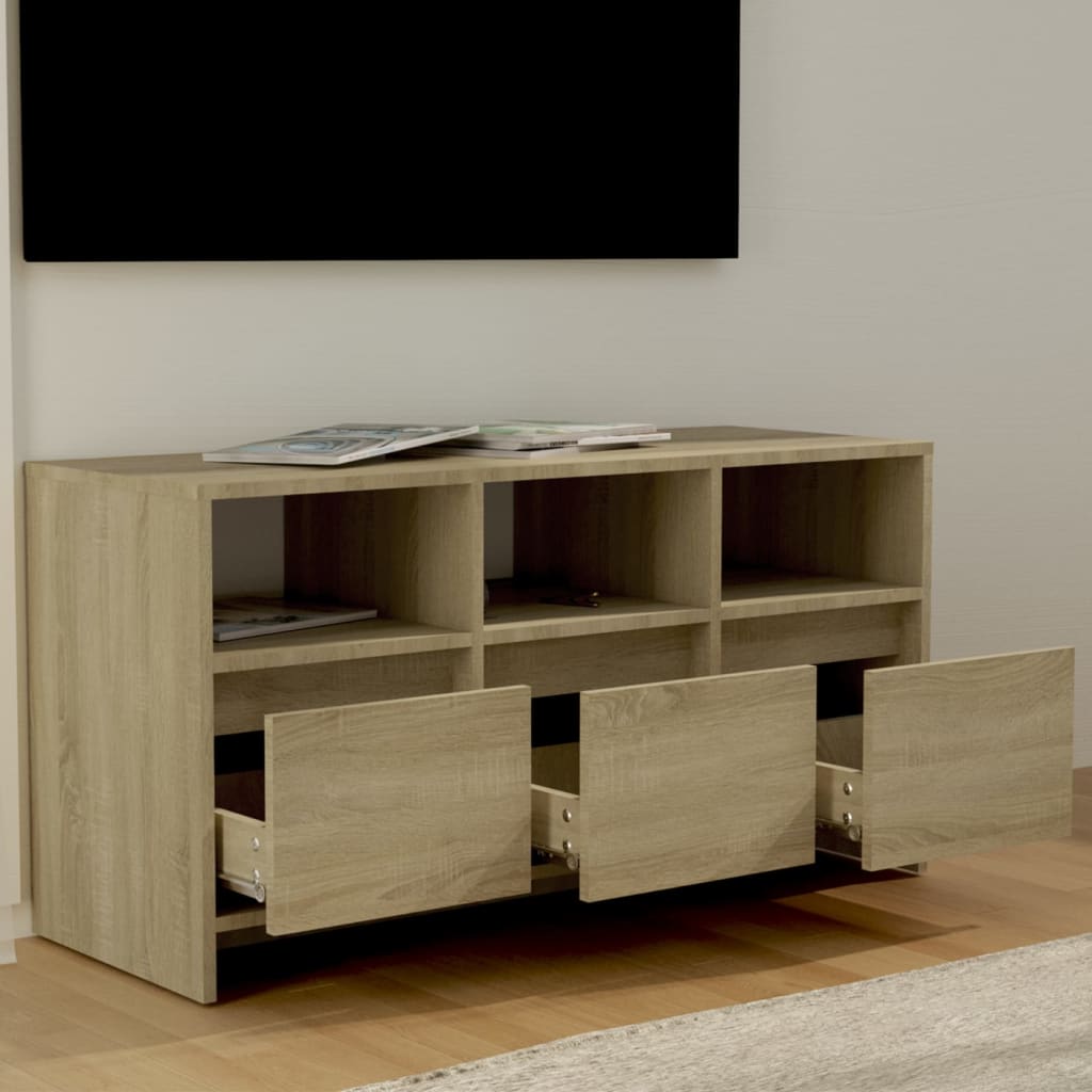  TV-Schrank Sonoma-Eiche 102x37,5x52,5 cm Holzwerkstoff