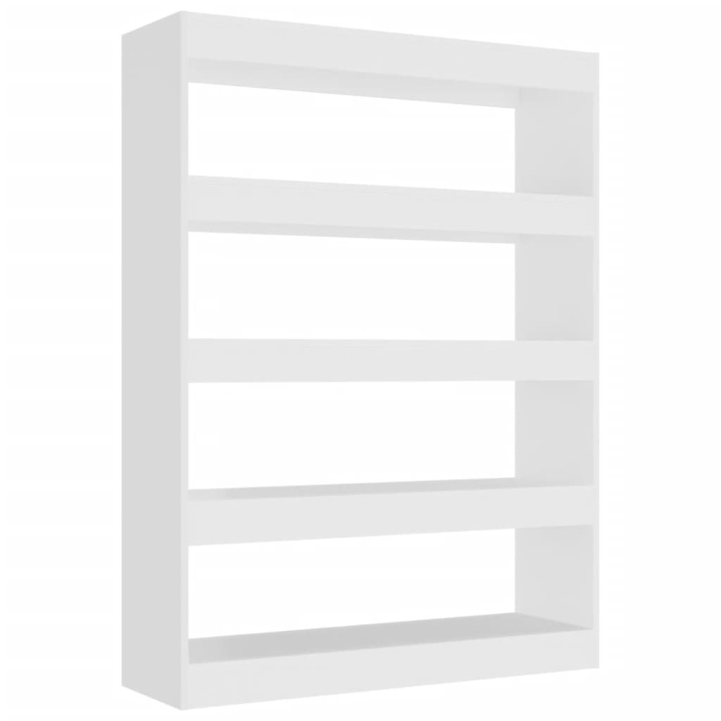  Bücherregal/Raumteiler Weiß 100x30x135 cm