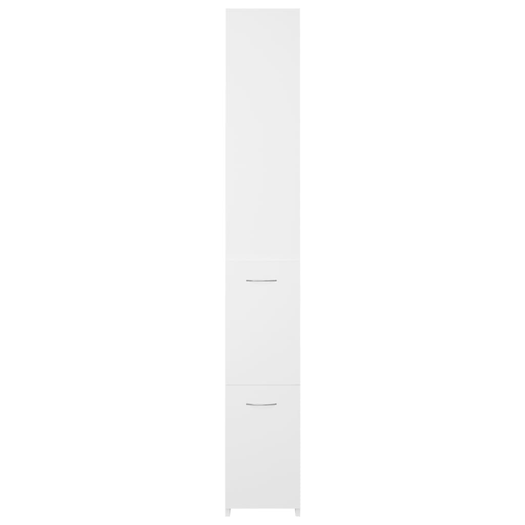  Badschrank Weiß 25x26,5x170 cm Holzwerkstoff