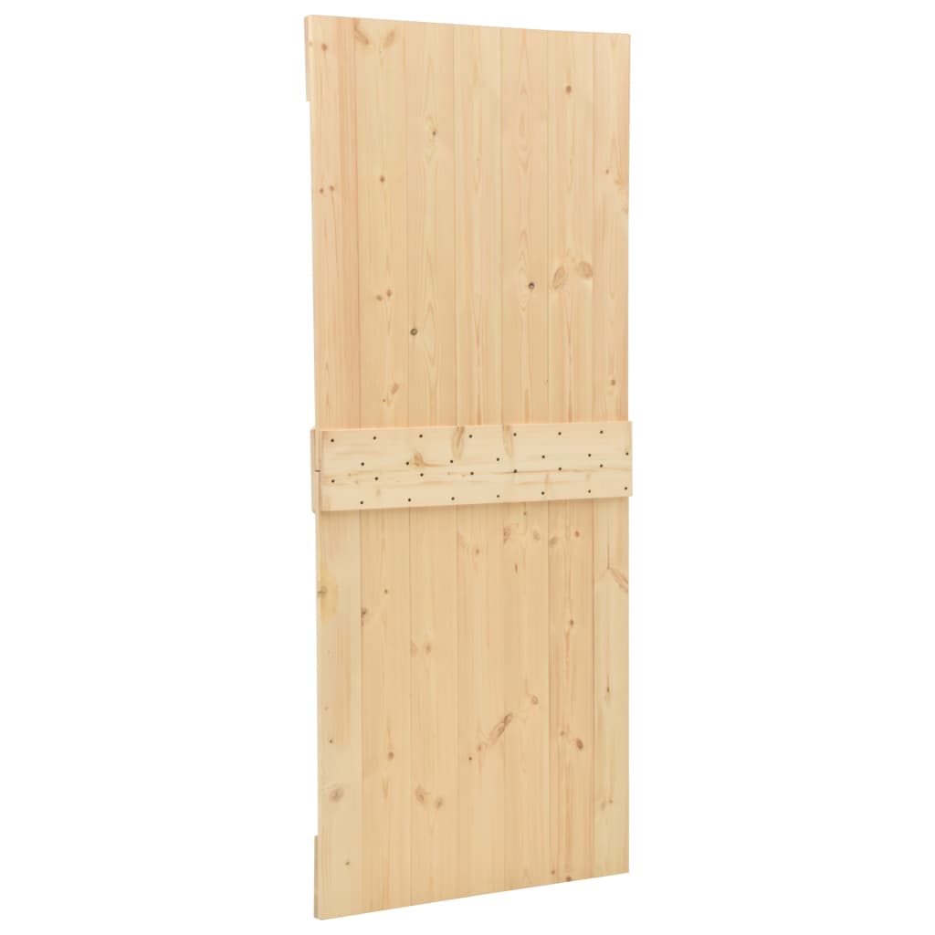  Schiebetür mit Beschlag 90x210 cm Kiefer Massivholz