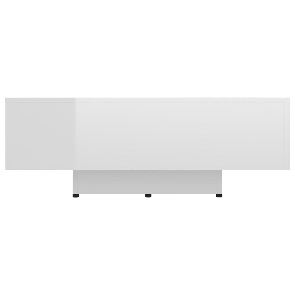  Couchtisch Hochglanz-Weiß 85x55x31 cm Holzwerkstoff