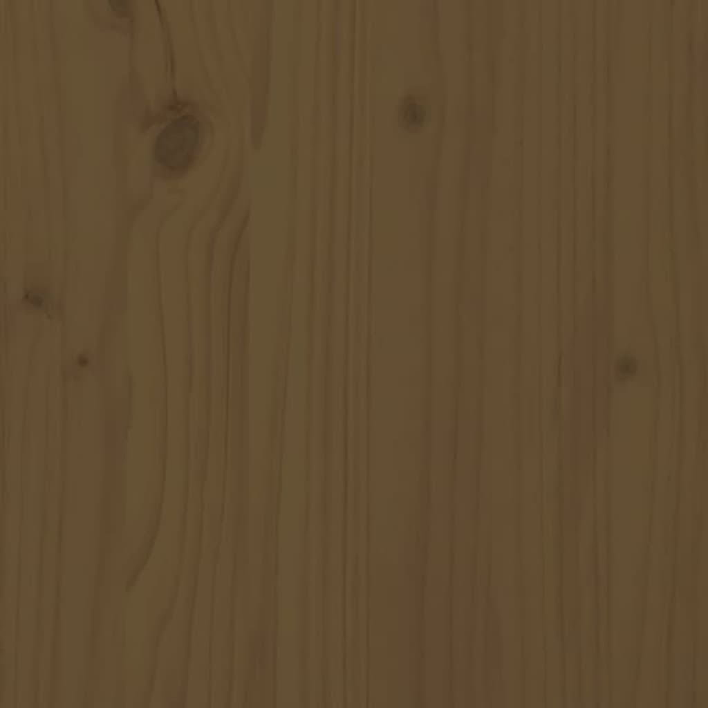  Hundebett Braun 75,5x55,5x28 cm Massivholz Kiefer