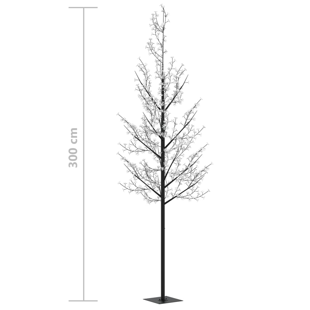  Weihnachtsbaum 600 LEDs Bunt Kirschblüten 300 cm